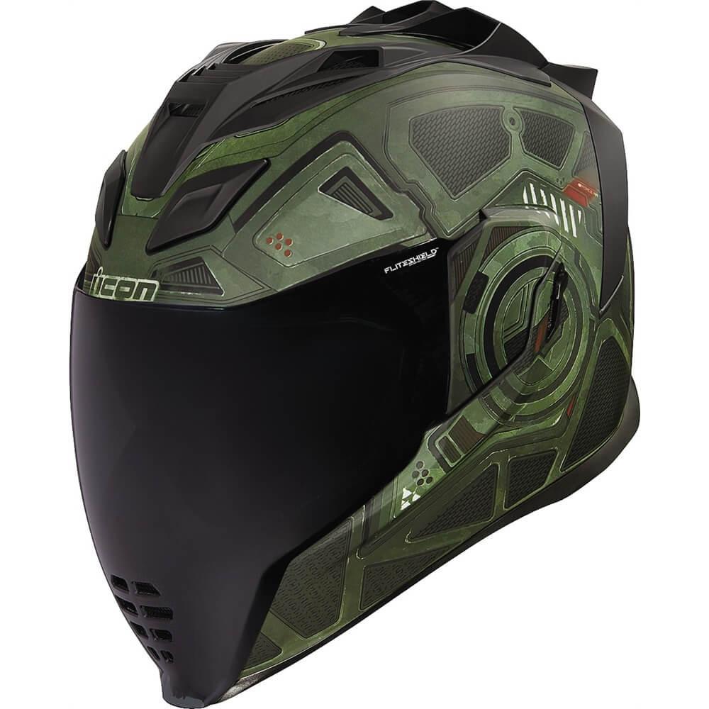 icon airflite blockchain helmet red Icon Airflite Blockchain Full Face Helmet – Motorangutan