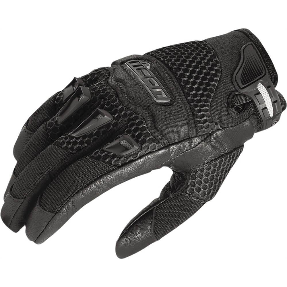 Icon Twenty-Niner Vented Leather-Textile Gloves