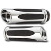 Arlen Ness Deep Cut Comfort Series Grips - Chrome