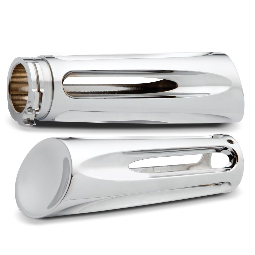 Arlen Ness Deep Cut Billet Grips - Chrome