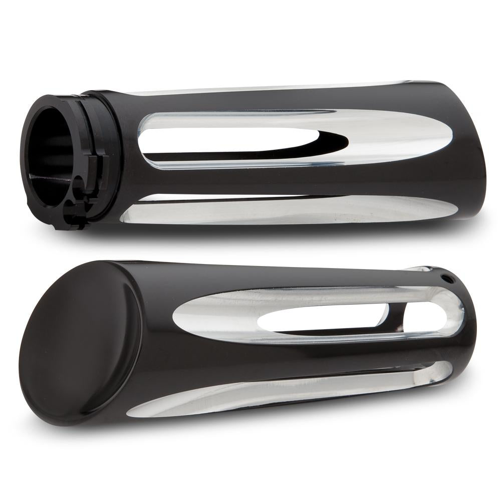 Arlen Ness Deep Cut Billet Grips - Black