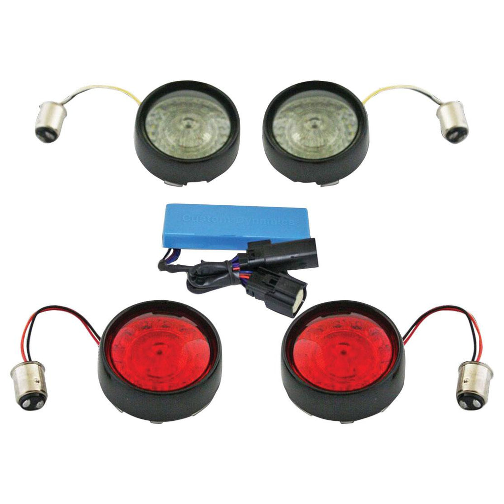 Custom Dynamics ProBEAM Bullet Bezel LED Signal Kit 1157 PB-SS6-BB-B (Black)