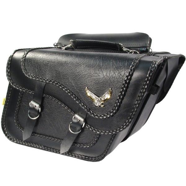 Willie and Max Black Magic Super Slant Saddlebags