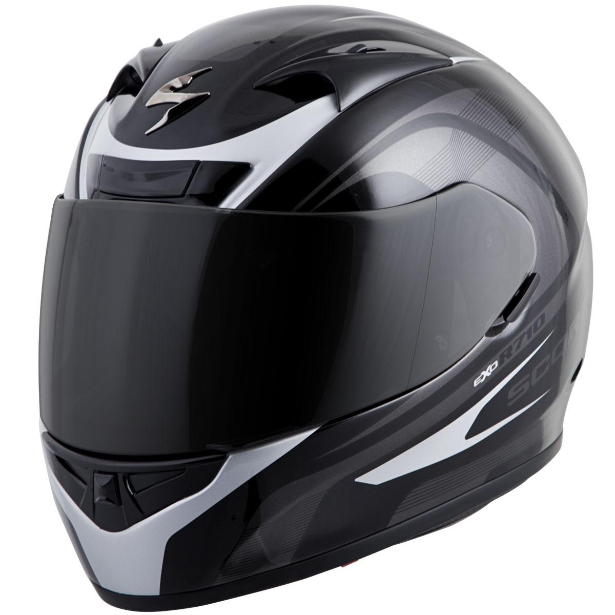 Scorpion EXO-R710 Focus Silver Helmet – Motorangutan