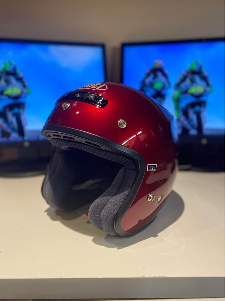 helmet shoei rj platinum-r Shoei RJ Platinum-R Wine Red Small-Blemished-Josh Sowalsky