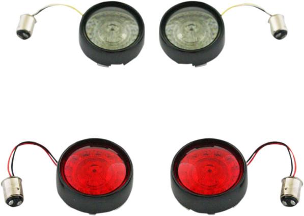 Custom Dynamics ProBEAM Bullet Bezel LED Signal Kit 1157 PB-BCM-BB-C (Black)