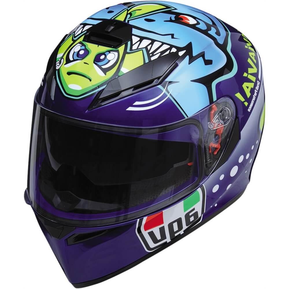 agv k3 rossi face helmet AGV K-3 SV Misano Full Face Helmet – Motorangutan