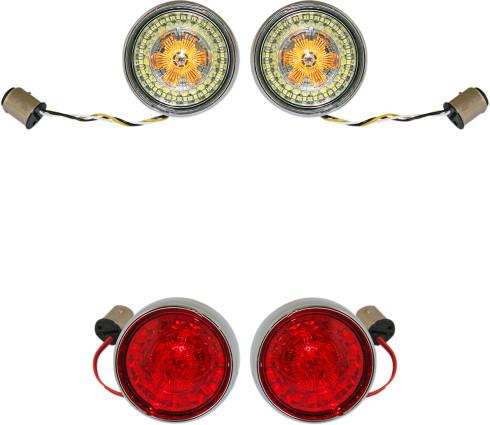 Custom Dynamics ProBEAM Bullet Bezel LED Signal Kit 1157 PB-BCM-BB-C (Chrome)