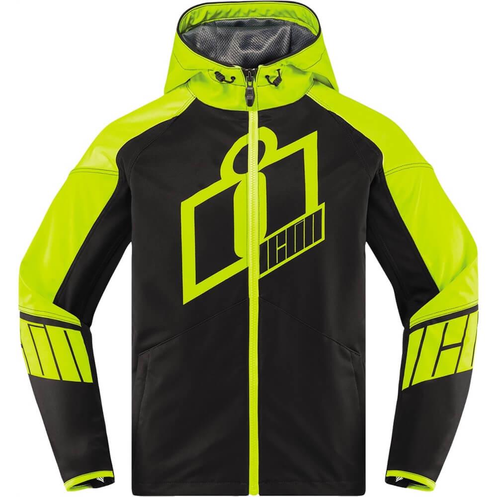Icon Merc Crusader Hi-Viz Textile Jacket