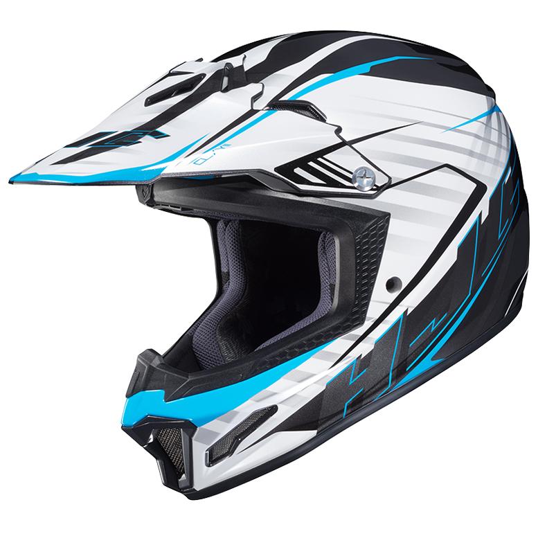hjc cl 2 helmet HJC CL-XY 2 Youth Blaze White-Blue MC-2 – Motorangutan