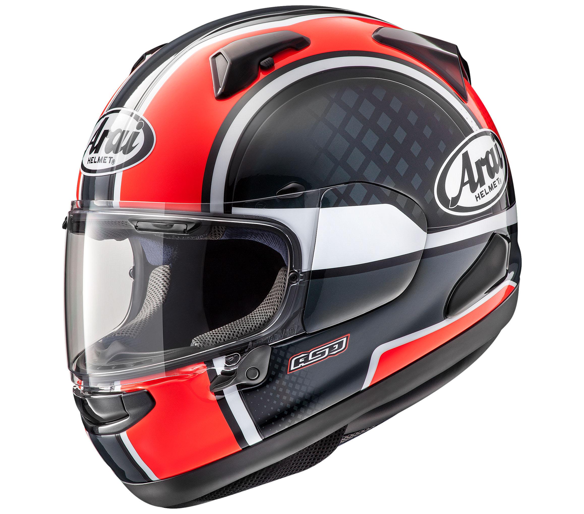 arai chaser-x shaped red helmet Arai Quantum-X Takeoff Red – Motorangutan