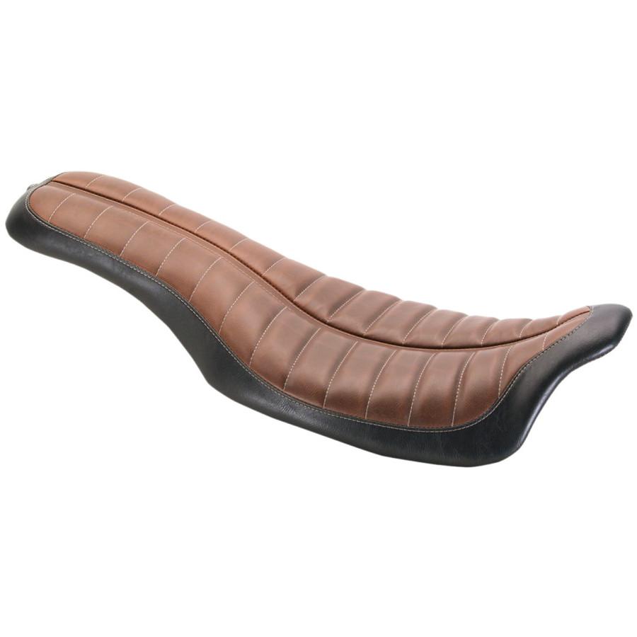 Roland Sands Design Enzo Flatout Seat Brown (Harley Davidson FL Touring 08-18)