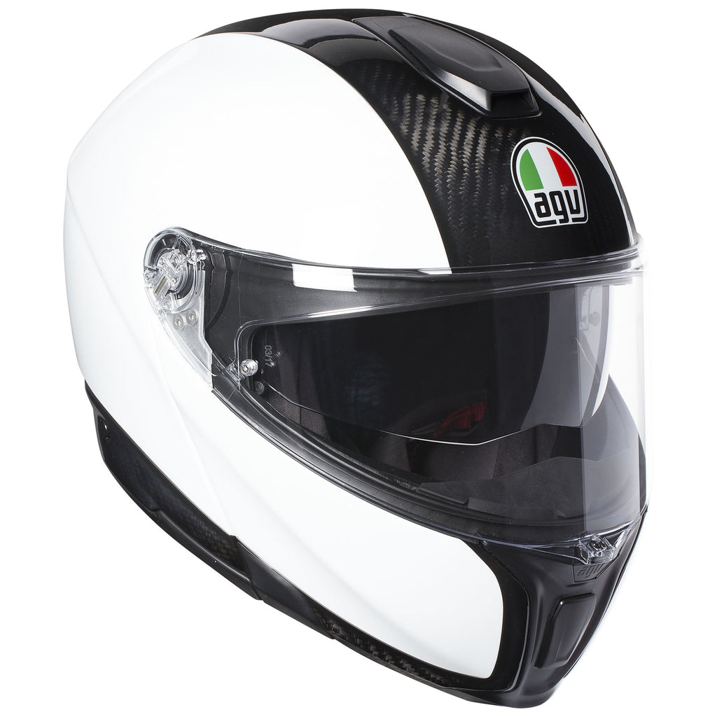 AGV SportModular Carbon Solid Adult Street Helmets-0100