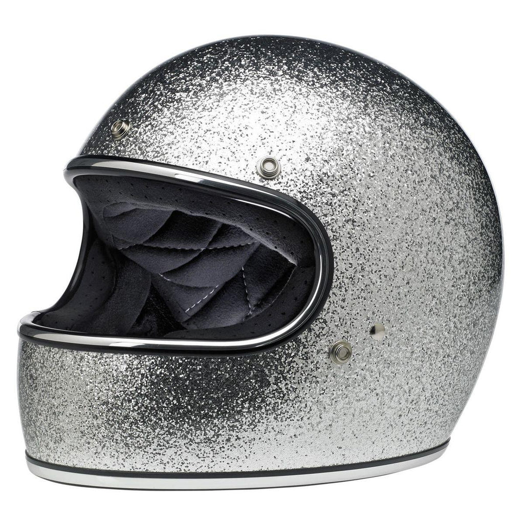 Biltwell Gringo ECE Brite Silver Flake Helmet