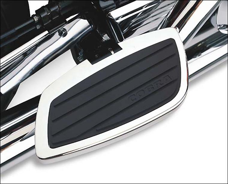 Cobra Chrome Swept Passenger Floorboard Kit (Kawasaki)
