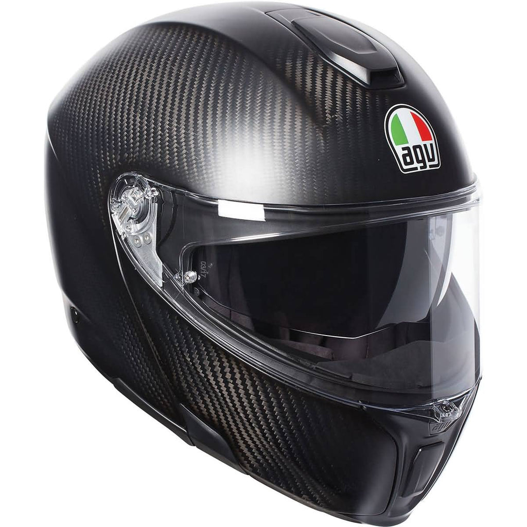 AGV SportModular Carbon Solid Adult Street Helmets-0100