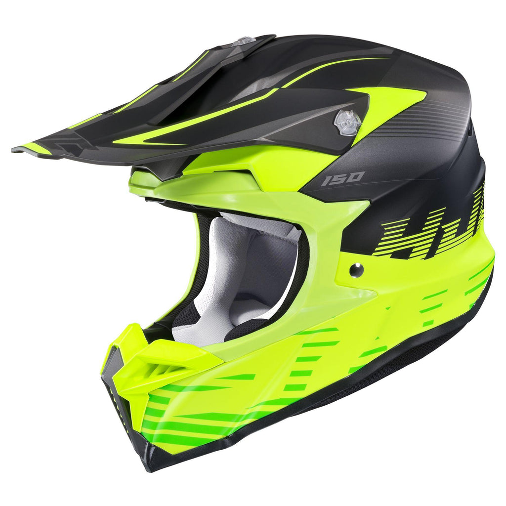 HJC i 50 Fury Black-HighVis MC-3HSF