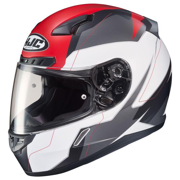 hjc cl17 full face helmet HJC CL-17 Omni Matte Black-White-Red Helmet