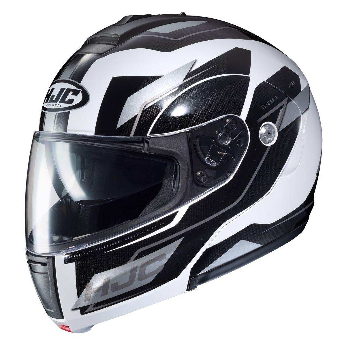 HJC CL-MAX 3 Flow Black-White MC-10 – Motorangutan