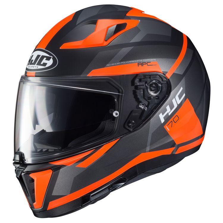 hjc black and orange mc helmet HJC I70 Matte Black-Orange Elim Helmet