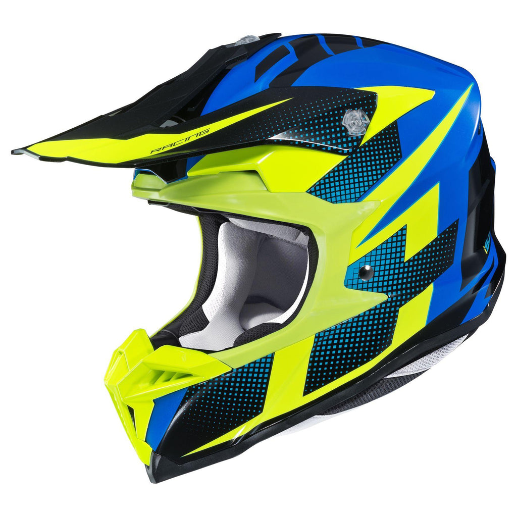 HJC i 50 Argos HighVis-Blue-Black MC-23