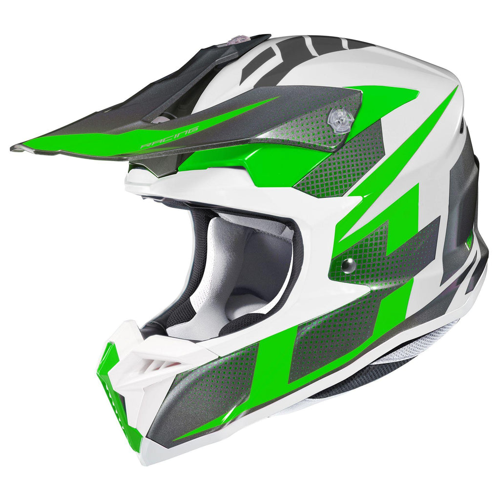 HJC i 50 Argos White-Green-Black MC-4