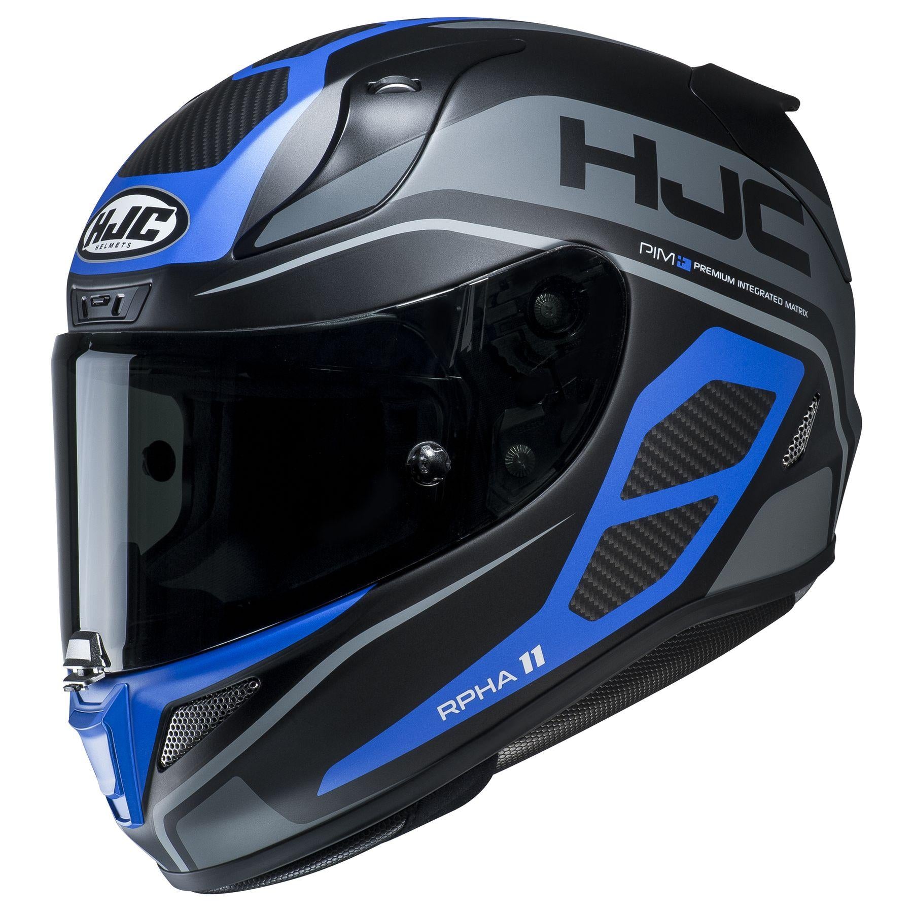 hjc blue helmet HJC RPHA 11 Saravo Black-Blue MC-2SF – Motorangutan