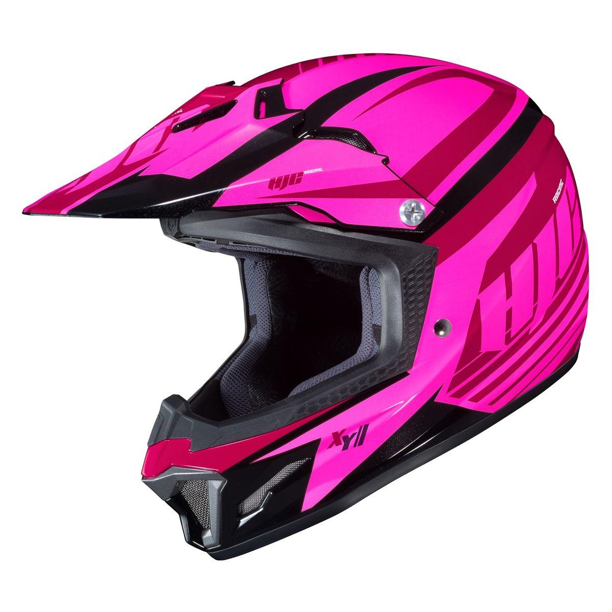 hjc cl xy youth helmet HJC CL-XY 2 Youth Bator Pink-Black MC-8 – Motorangutan