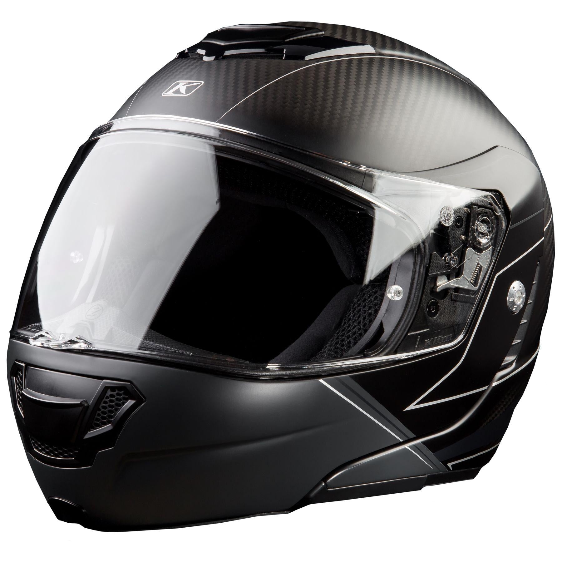 carbon modular motorcycle helmet Klim TK1200 Karbon Modular Helmet Skyline Matte Black – Motorangutan