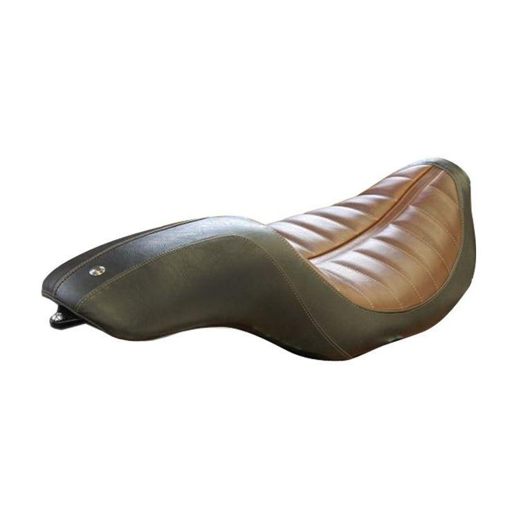 Roland Sands Design Enzo 2-Up Seat Brown (Harley Davidson FL Touring 08-18)