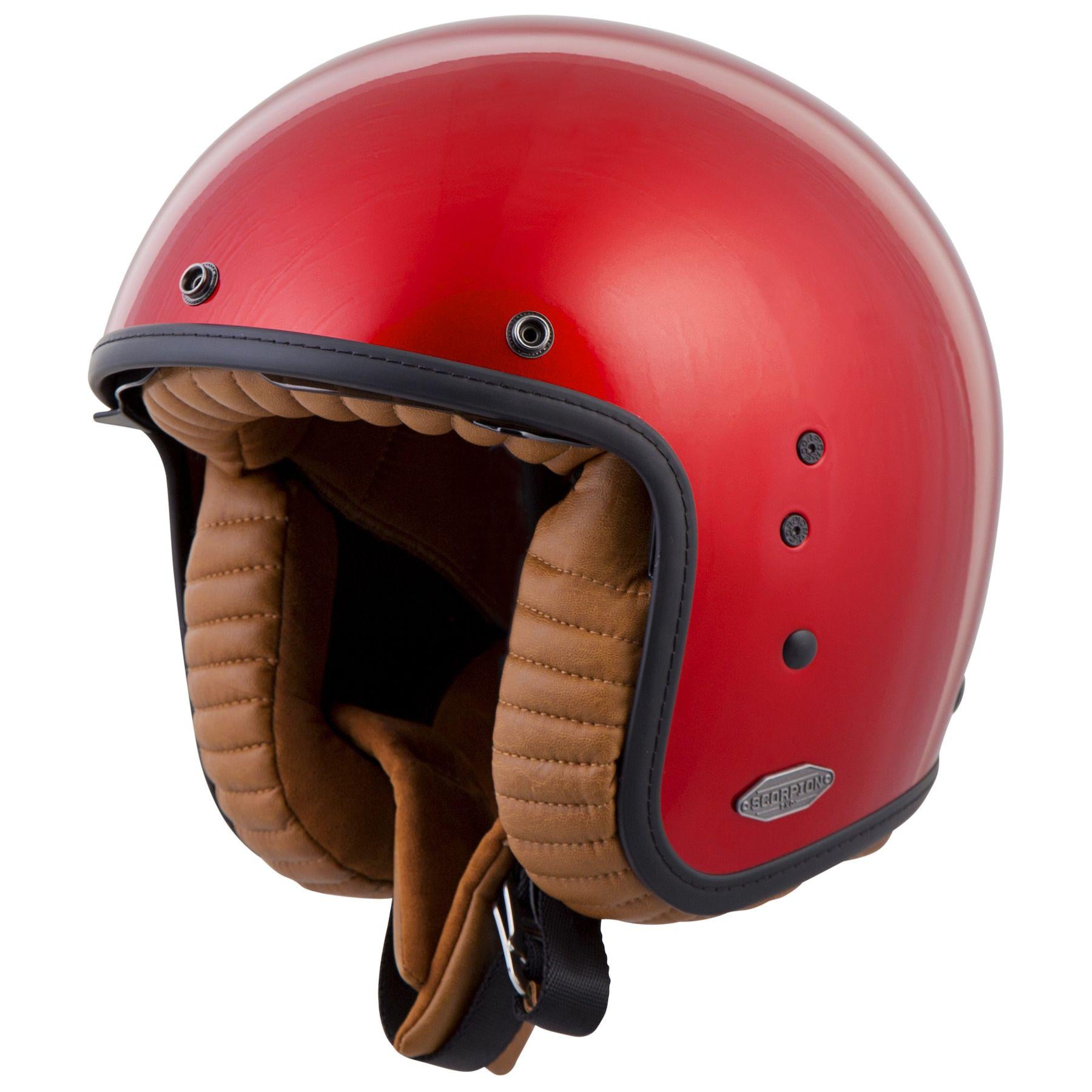 motorcycle helmet scorpion belfast Scorpion Belfast Solid Candy Red