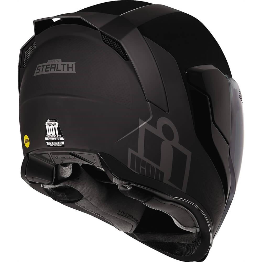 icon airflite stealth helmet Icon Airflite MIPS Stealth Full Face Helmet – Motorangutan