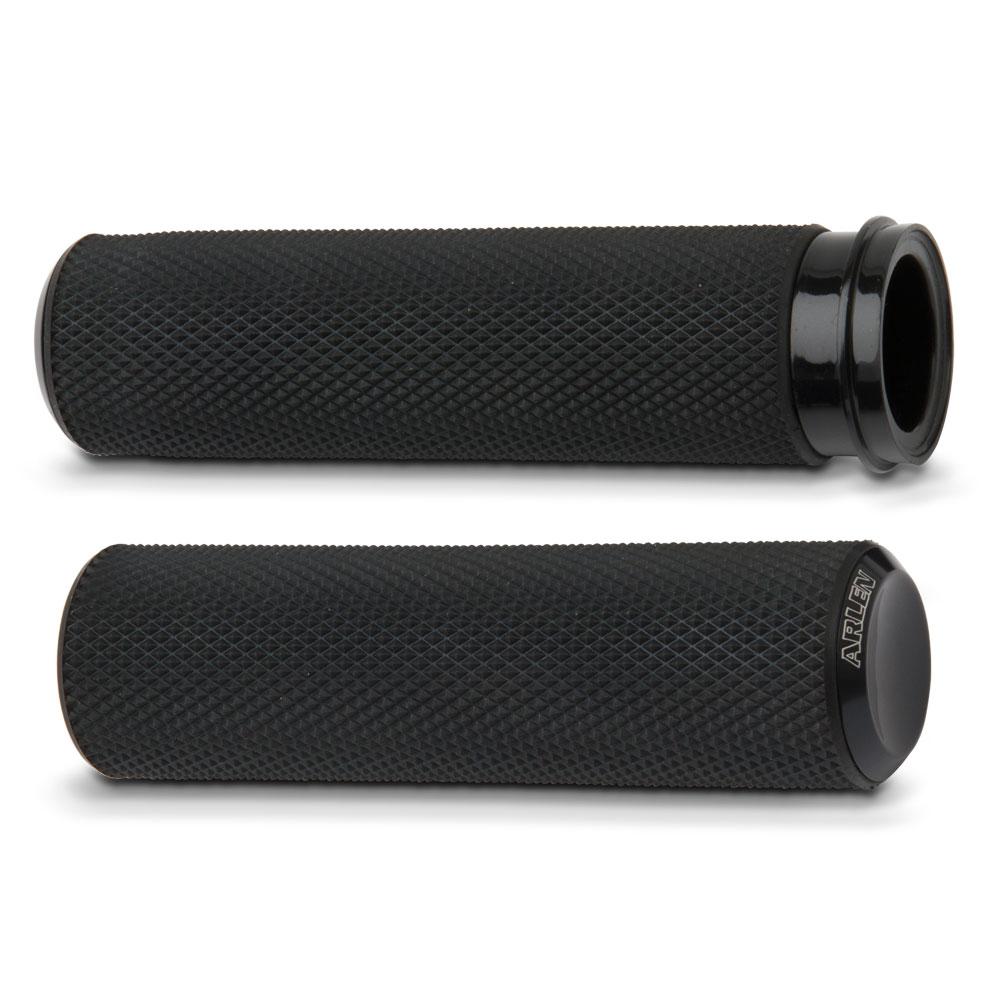Arlen Ness Knurled Fusion Grips – Black