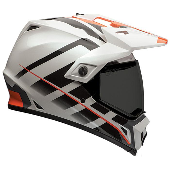 Bell MX-9 Adventure Raid Orange White Helmet