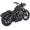 Vance & Hines Short Shots Staggered - Black (Harley Davidson)
