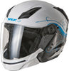 Fly Racing Tourist Cirrus White-Blue Helmet