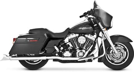 Vanes and Hines Dresser Duals - Chrome (Harley Davidson)