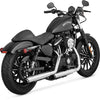 Vance & Hines Twin Slash 3" Slip-Ons - Chrome (Harley Davidson)