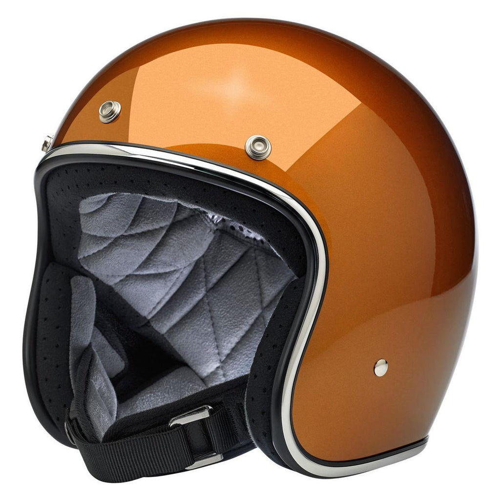 biltwell bonanza open face motorcycle helmet Biltwell Bonanza Gloss Copper Open Face Helmet – Motorangutan