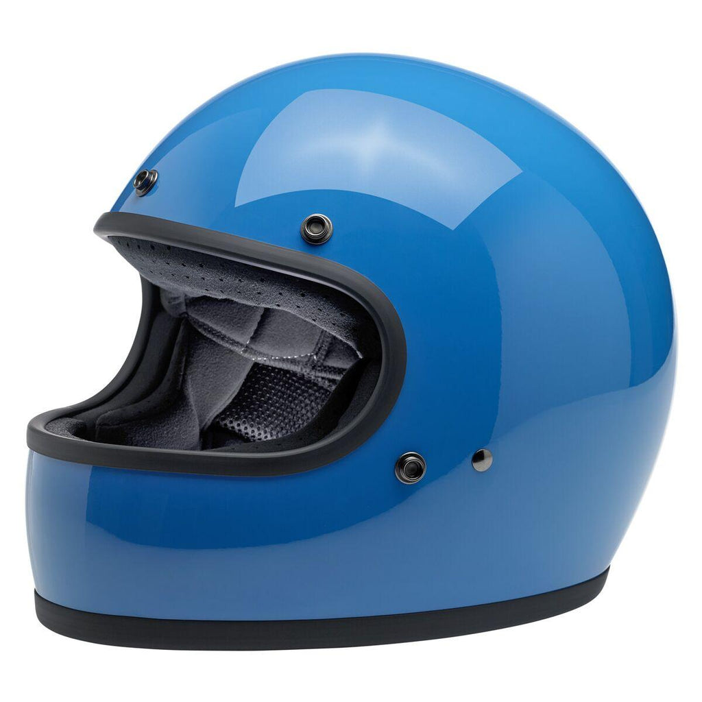 bitwell solid blue motorcycle helmet Biltwell Gringo ECE Tahoe Blue Helmet