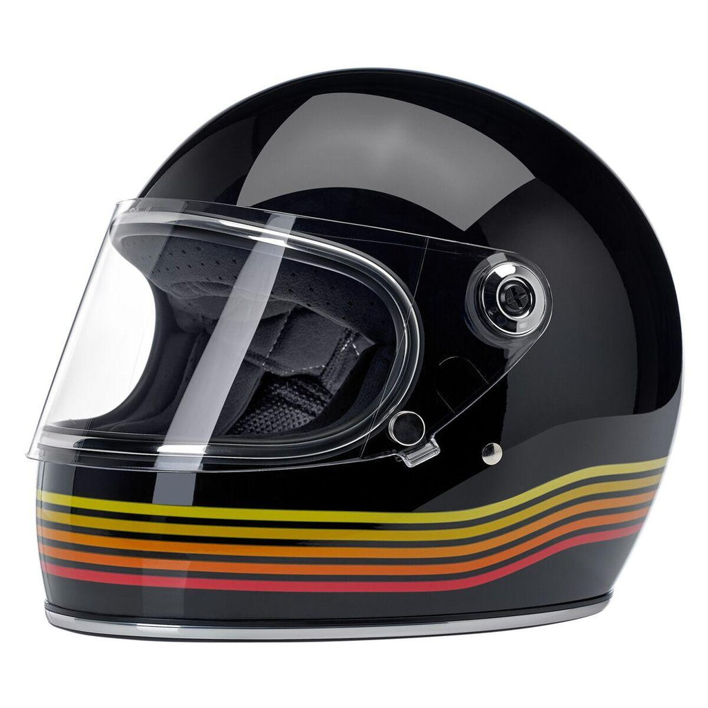 Biltwell Gringo S ECE Gloss Black Spectrum Helmet