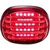 Custom Dynamics ProBEAM Squareback LED Taillight For Harley Davidson Red-With License Plate Window