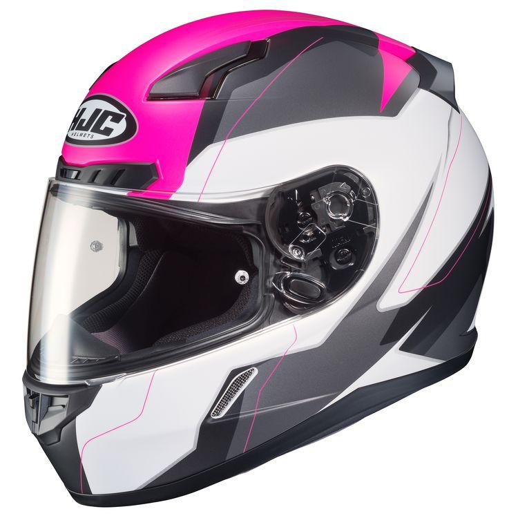 HJC CL-17 Omni Matte Black-White-Pink Helmet