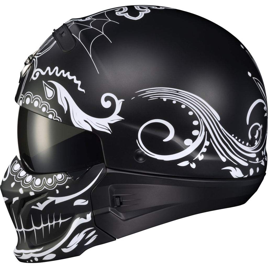 scorpion covert motorcycle helmet matte black Scorpion Covert El Malo Helmet – Motorangutan