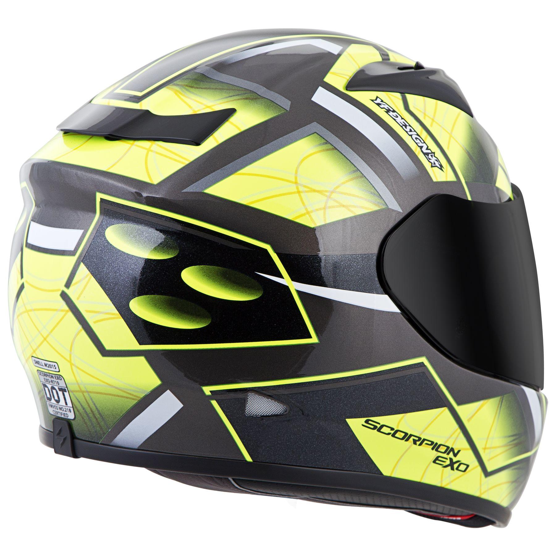 helmet scorpion exo-r710 golden state helmet Scorpion EXO-R710 Fuji Neon – Motorangutan