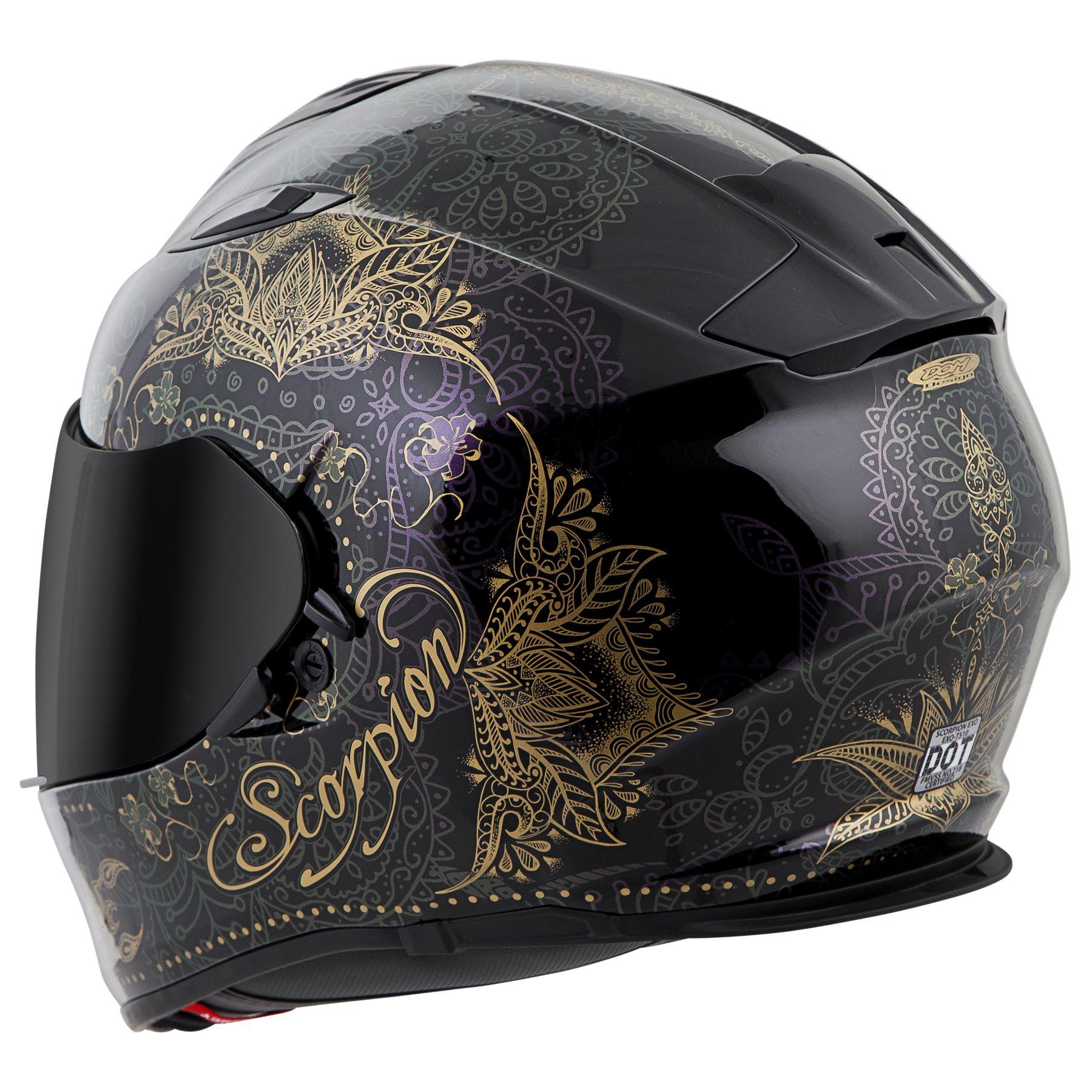 Scorpion EXO-T510 Azalea Black-Gold – Motorangutan