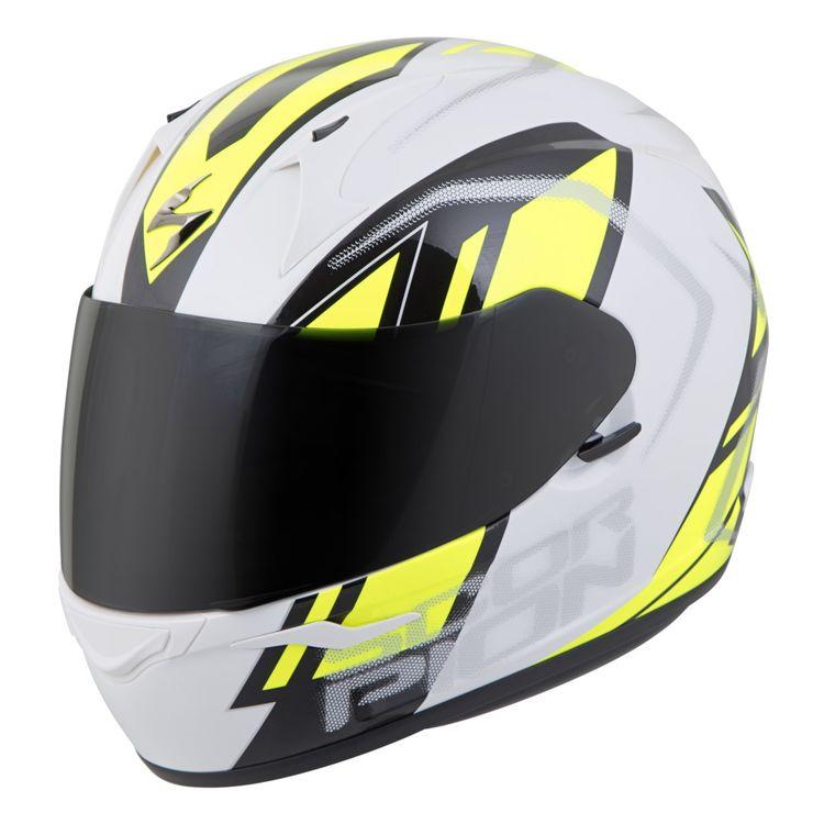 Scorpion EXO-R320 Endeavor White-Neon Yellow Helmet
