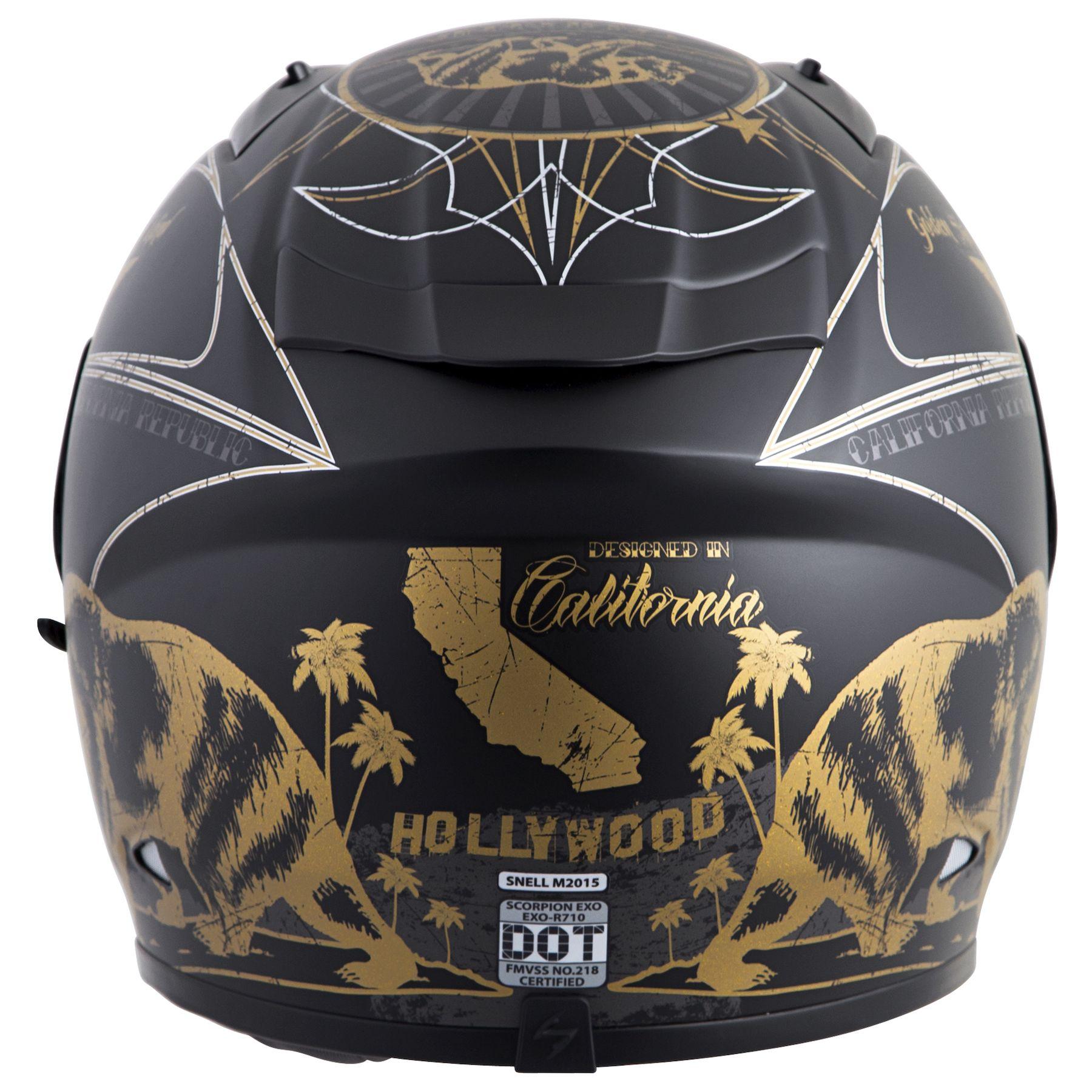 golden state motorcycle helmet Scorpion EXO-R710 Golden State – Motorangutan